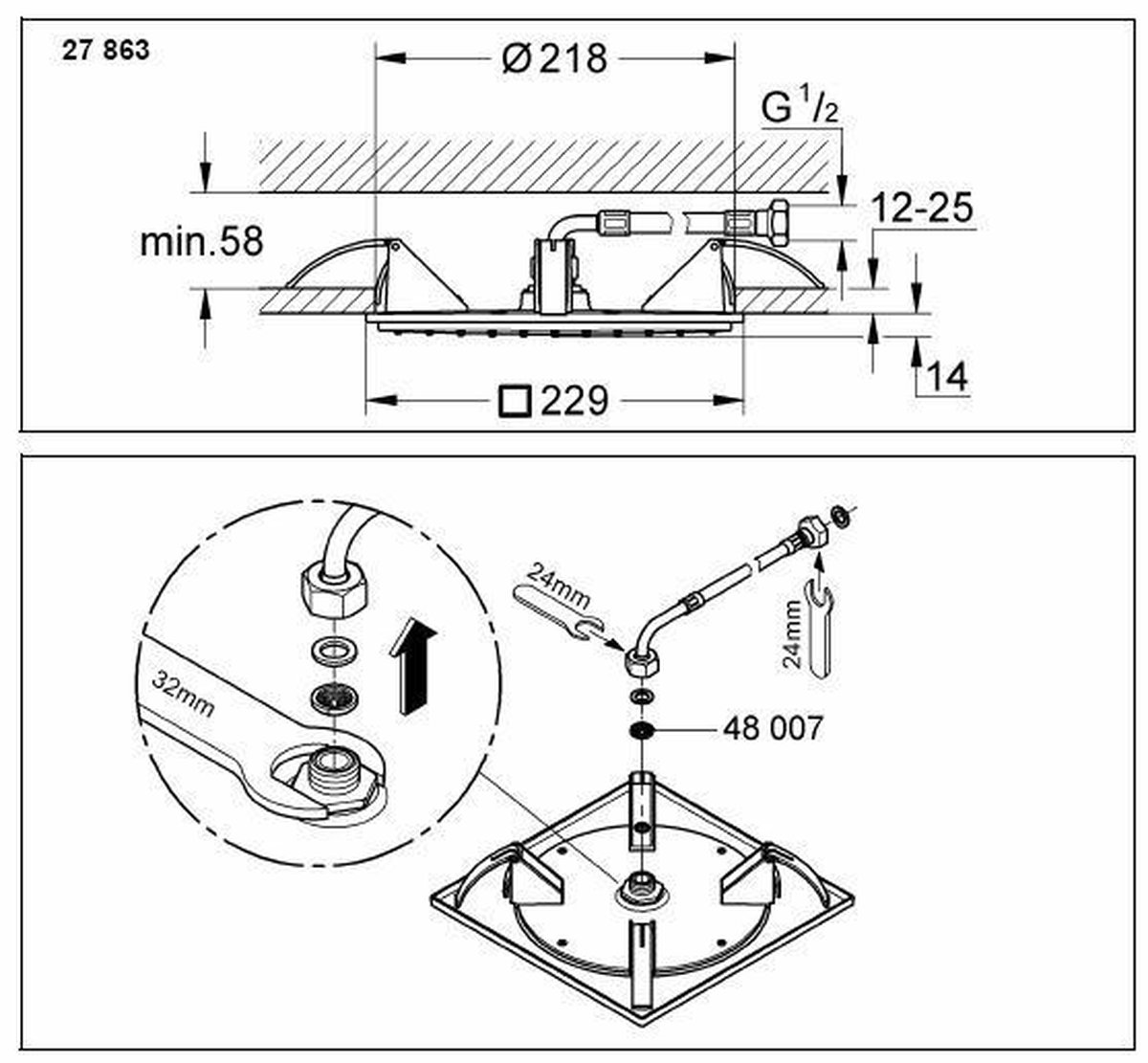 Grohe Allure Douchekop | bol.com
