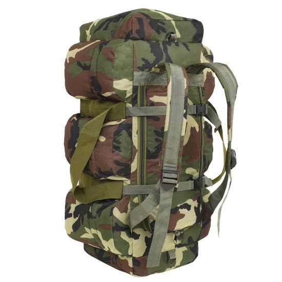 Duffle Backpack Army Style Camouflage 120L - Sac militaire militaire - Sac  polochon -... | bol.com
