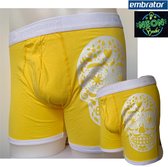 Embrator 2-pack mannen Boxer Neon print Skull geel XL