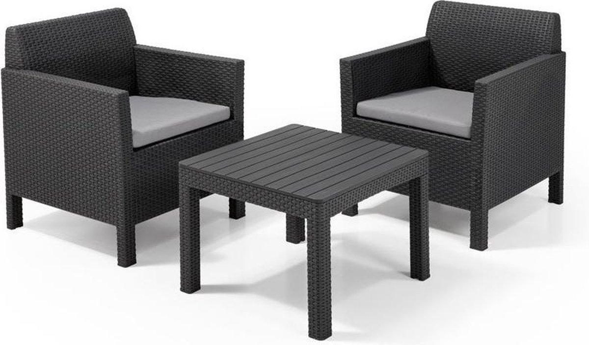 Allibert Orlando Balkonset 2personen Grafiet
