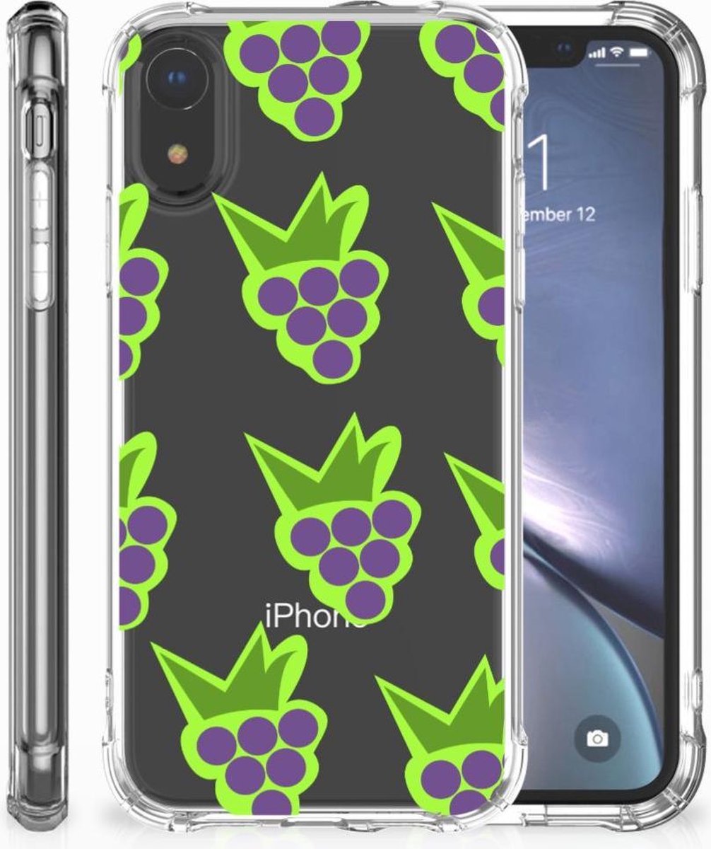Back Cover voor Apple iPhone Xr Beschermhoes Druiven