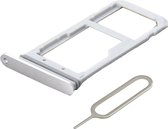 MMOBIEL Sim Tray Kaart Houder Nano Slot voor Samsung Galaxy S7 G930 (WIT / ZILVER)