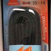3 mm x 180 cm zwart - Rond Cord 100% katoen schoenveter