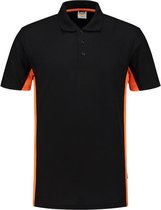 Tricorp Poloshirt Bicolor 202004 Zwart/Oranje - Maat S