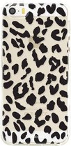 iPhone SE hoesje TPU Soft Case - Back Cover - Luipaard / Leopard print