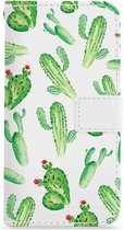 FOONCASE iPhone 7 Plus hoesje - Bookcase - Flipcase - Hoesje met pasjes - Cactus