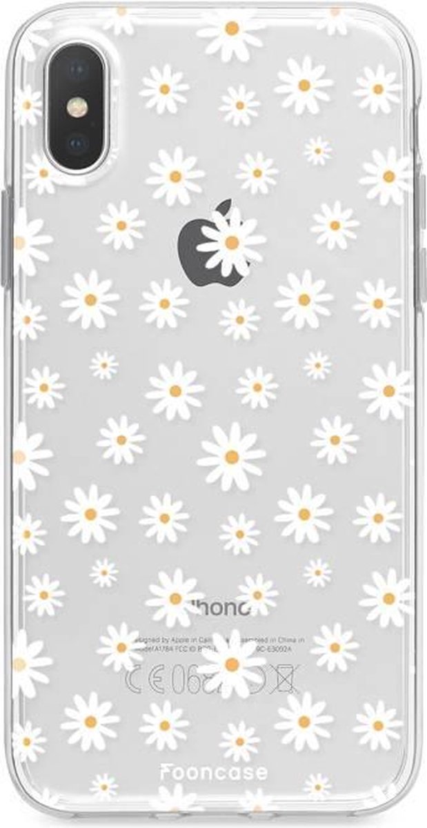 iPhone X hoesje TPU Soft Case - Back Cover - Madeliefjes