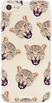 iPhone 8 hoesje TPU Soft Case - Back Cover - Cheeky Leopard