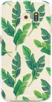 Samsung Galaxy S6 hoesje TPU Soft Case - Back Cover - Banana leaves / Bananen bladeren