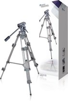 König KN-TRIPOD100N Video Statief Pan & Tilt 137 Cm Zwart / Zilver