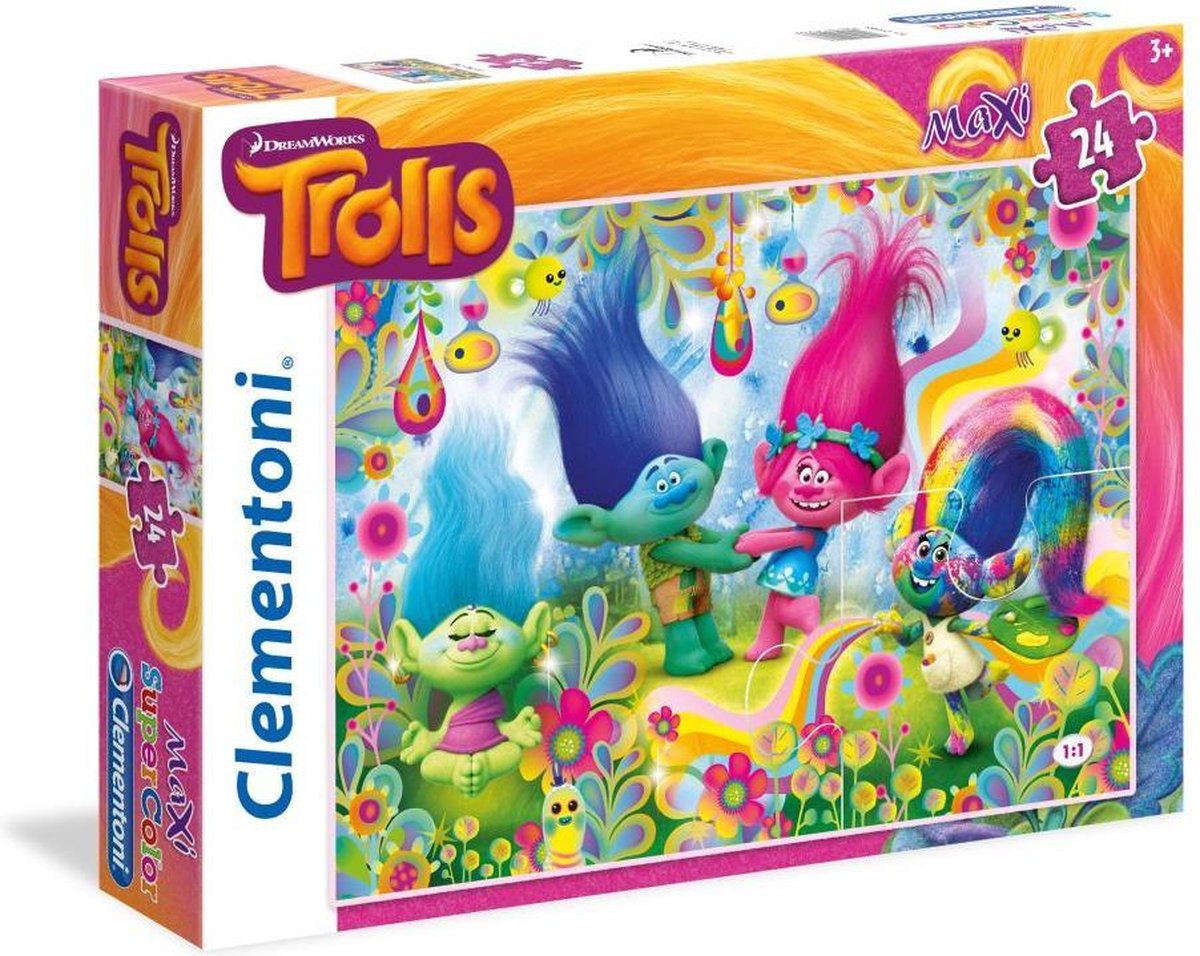 Clementoni Puzzel Trolls - 24 stukjes