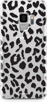 Fooncase Hoesje Geschikt voor Samsung Galaxy S9 - Shockproof Case - Back Cover / Soft Case - Luipaard / Leopard print