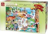 King Funny Comic Puzzel - Rocky Mountains Wide - 1000 Stukjes