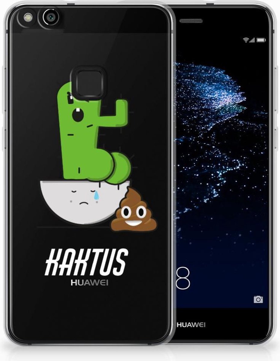 Huawei P10 Lite Telefoonhoesje met Naam Cactus Poo