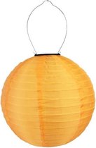 Solar lampionnen oranje 35 cm - rond