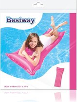 Lit de natation gonflable - Matelas de natation - Matelas pneumatique - Lit à eau - Lit gonflable à eau - Rose mat - 183 x 69 cm