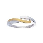 Glow - Gouden ring met steen 1-0.03ct - G/SI