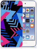 Geschikt voor iPod Touch 5 | 6 TPU Hoesje Design Funky Triangle