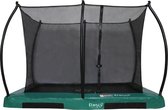 Etan Hi-Flyer Combi Inground Trampoline set - 310 x 232 cm - incl. Veiligheidsnet - Uv- bestendig Randkussen - Groen - Rechthoekig