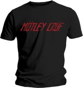 Motley Crue - Distressed Logo Heren T-shirt - S - Zwart