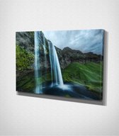 Iceland Waterfalls Canvas - 100 x 70 cm