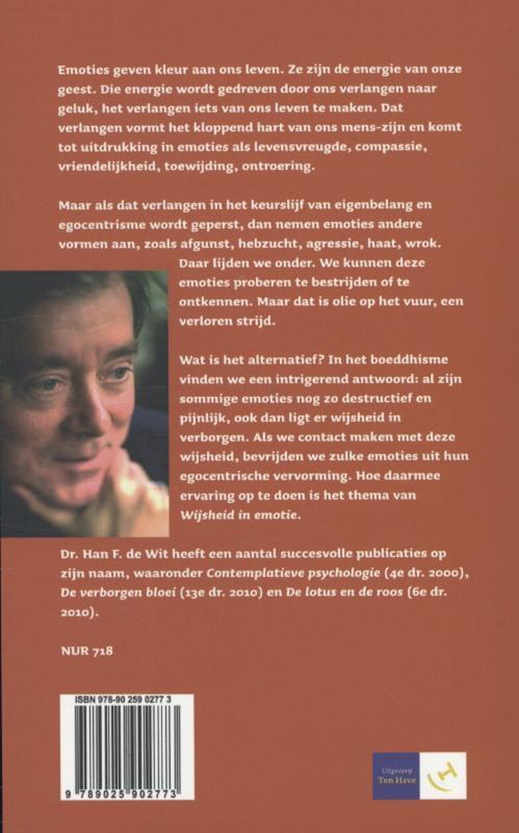 Wijsheid in emotie - back cover