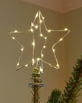 Sirius - Piek voor kerstboom - Zilver met LED