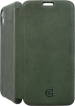 iPhone XR Bookcase hoesje - Graffi - Geen opdruk Groen - Leer