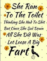 She Ran To The Toilet Thinking She Had To Shit But Once She Sat Down All She Did Was Let Loose A Big Fart