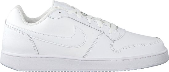 Nike Ebernon Low Heren Sneakers - White/White - Maat 7.5 | bol.com