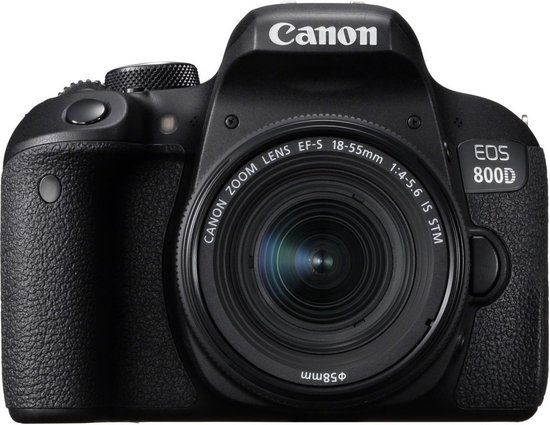 bol.com | Canon EOS 800D + EF-S 18-55mm - Zwart