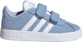 adidas Vl Court 2.0 Jongens Sneakers - Glow Blue/White/Grey Two - Maat 21
