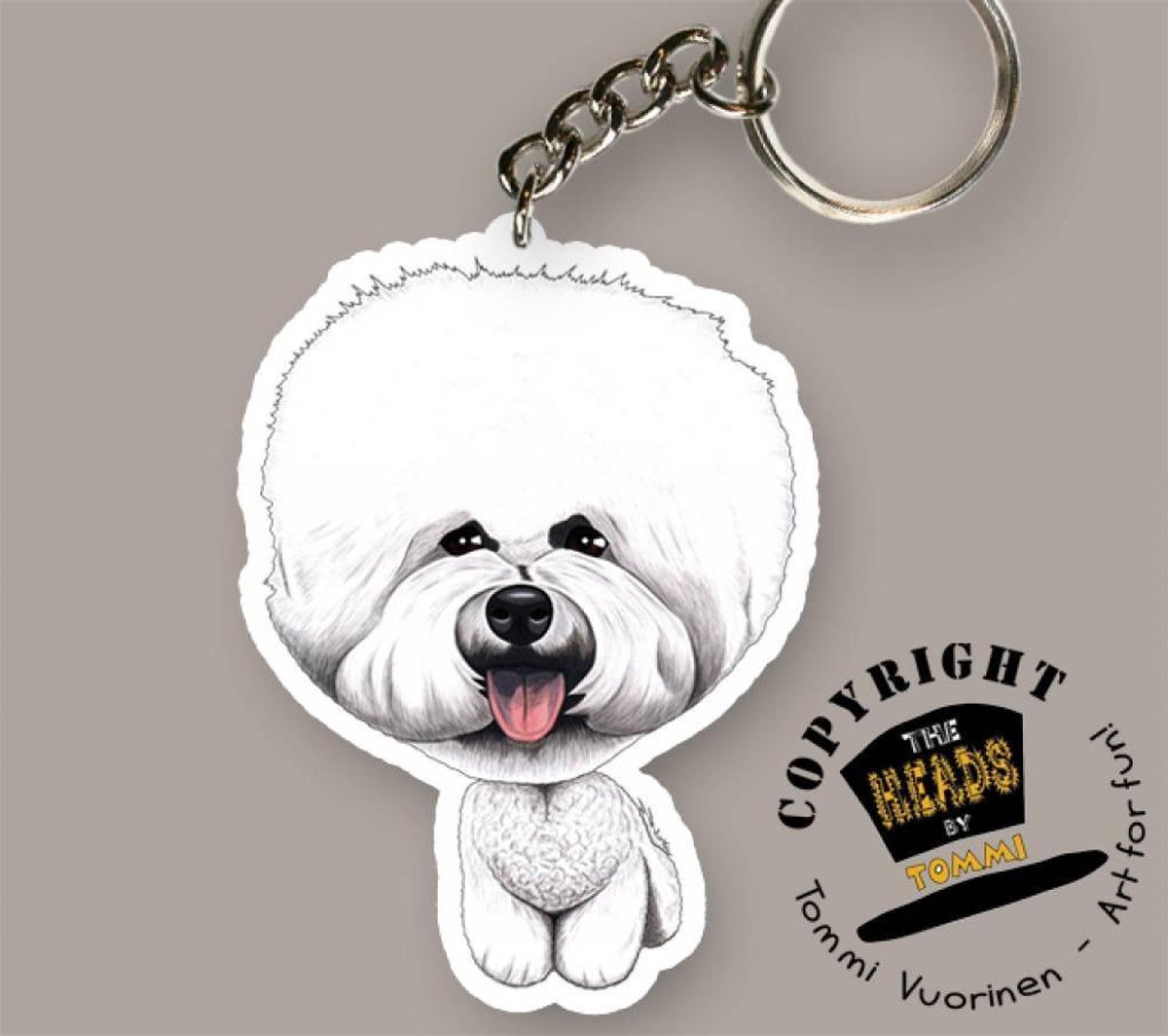 Sleutelhanger Hond Bichon Frise