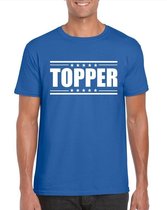 Topper t-shirt blauw heren XL