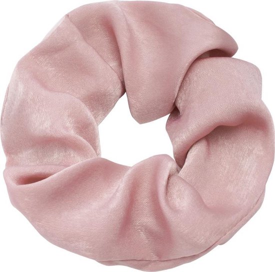 Pink Satin - Scrunchie
