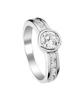 The Kids Jewelry Collection Bague Zircone - Argent