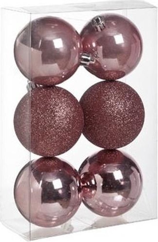 Boules de Noël Colorama de Noël lot de 25 en plastique recyclé rouge
