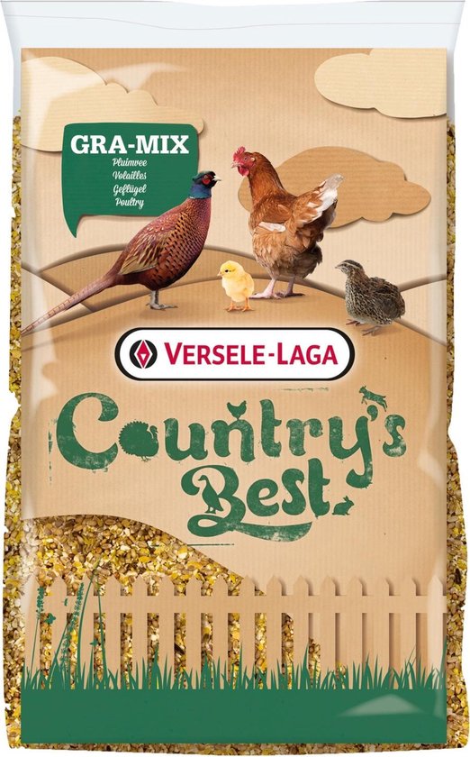 Versele-Laga Country's Best Gra-Mix pluimveemix met grit - kippenvoer - 20 kg