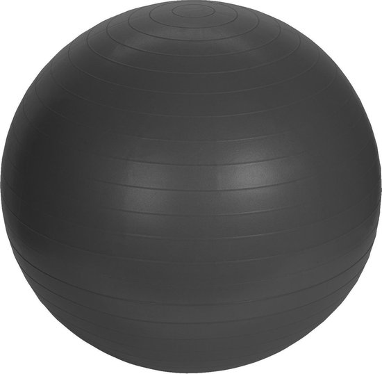 XQ Max - Anti-Burst Fitnessbal Pro - Gym Ball - Zwart - 55 cm