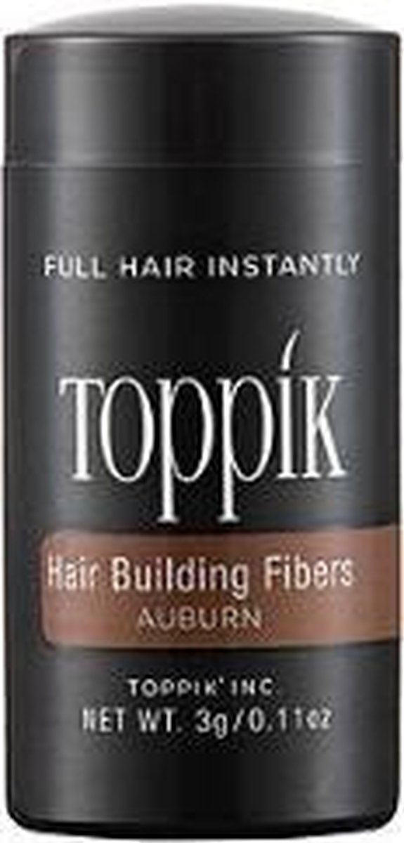 Toppik Hair Building Fibers Kastanjebruin - 3 gram - Cosmetische Haarverdikker - Verbergt haaruitval - Direct voller haar