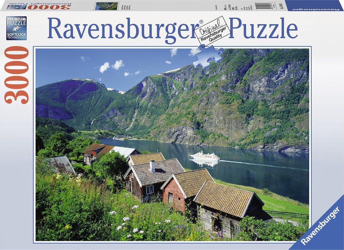 bewaker in het midden van niets waarom niet Ravensburger puzzel Sognefjord, Noorwegen - Puzzel van 3000 stukjes |  bol.com