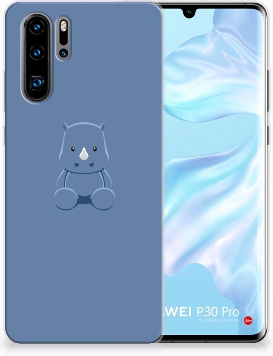 Huawei P30 Pro Telefoonhoesje met Naam Baby Rhino