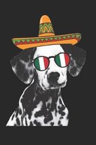 Dalmatian Notebook 'Cinco De Mayo' - Gift for Dalmatian Lovers - Dalmatian Journal