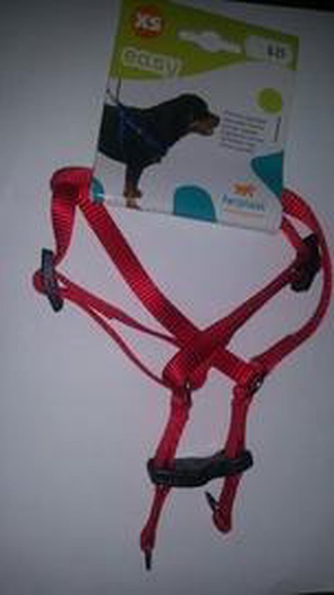 Ferplast - hondentuig - nylon rood- step in tuig - 33-48.5cm - 10 mm breed  - maat XS | bol.com