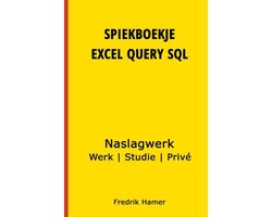 Omslag van Spiekboekje Excel Query SQL