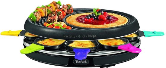 keuken kiem Schep Tefal Gourmetstel - Raclette Grill - 8 Personen | bol.com