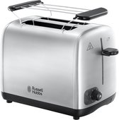 Russell Hobbs 24080-56 Adventure RVS Broodrooster - 2 Snedes