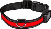 Eyenimal halsband usb licht rood / zwart