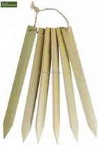 50x Bamboe steeketiketten 18x1.4cm - Ekostekers naturel van bamboe