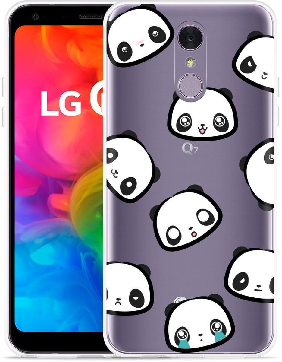 LG Q7 Hoesje Panda Emotions | bol.com
